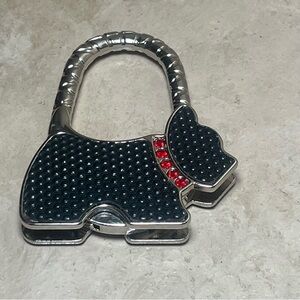 Black Scottish Terrier Dog Table Purse Holder